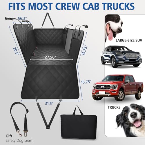 XL Hard Bottom Dog Seat Cover for Dogs for Full