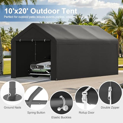 Carport 10x20 Heavy Duty Portable Garage w
