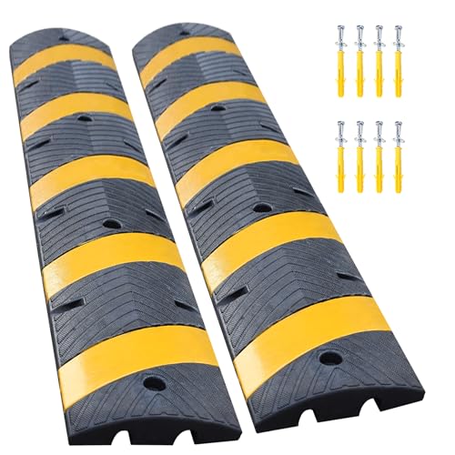2 Pack 6Ft Rubber Speed Bump (2 Count)