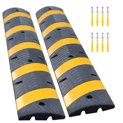 2 Pack 6Ft Rubber Speed Bump (2 Count)