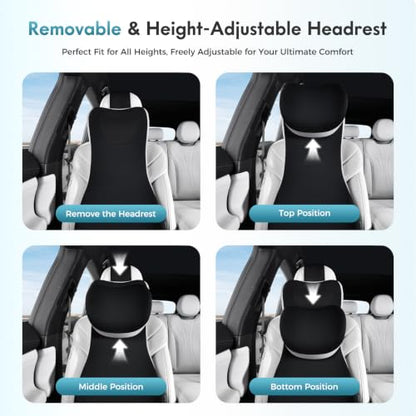 Memory Foam Car Seat Cushion with 2