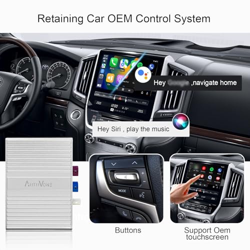 LVDS Wired Wireless CarPlay Decoder Retrofit Kit for Land Cruiser LC200 2016