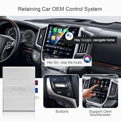 LVDS Wired Wireless CarPlay Decoder Retrofit Kit for Land Cruiser LC200 2016