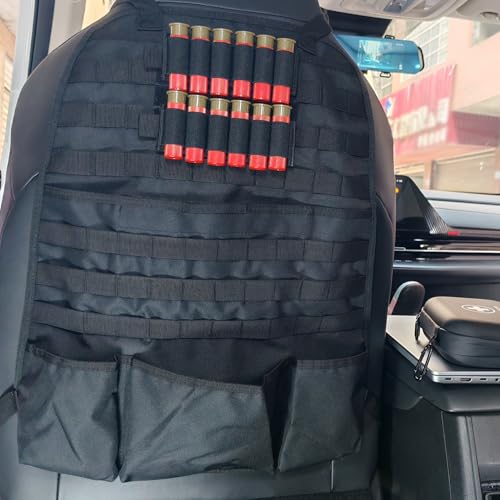 Car Seat Back Organizer Tactical MOLLE Panel Back Seat Storage Bag Universal Car Seat Cover Protector