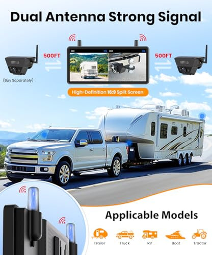 AUTO VOX Wireless Backup Camera Solar Magnetic