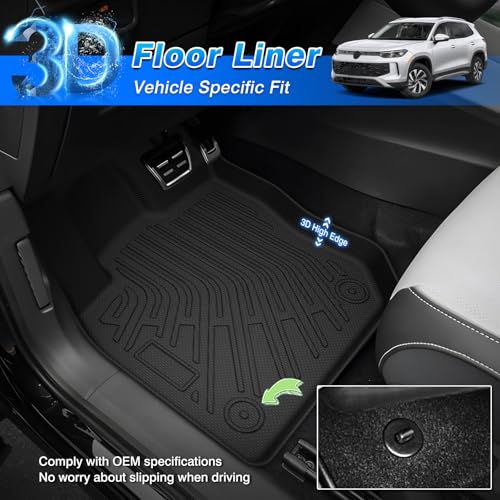 Floor Mats & Cargo Liner Fit for Volkswagen Tiguan 2025 2026