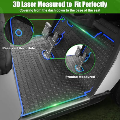EZGO TXT Golf Cart Full Coverage Floor Liner Mat