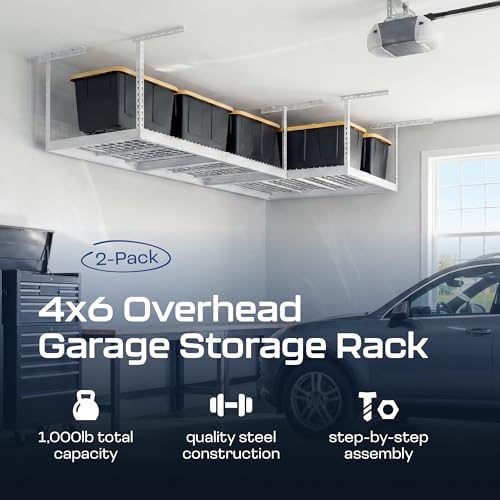 MonsterRax 2 Pack 4x6 Overhead Garage Storage Rack (2 Count)