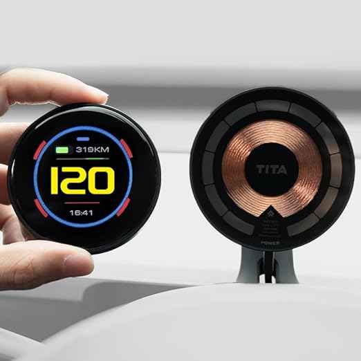 TITA Smart Display for Tesla Model 3 & Model Y with Magnetic Holder, Speed, Battery Level, Blind Spot Warning, Mileage; Zero-Delay Synchronous, OTA Updates, Head up Display for Model 3/Y (2021-2024)