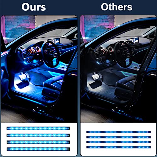 4PCS Car Interior LED Lights