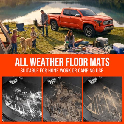 Floor Mats for Toyota Tacoma Double Cab 2024 2025 2026 (7 Count)