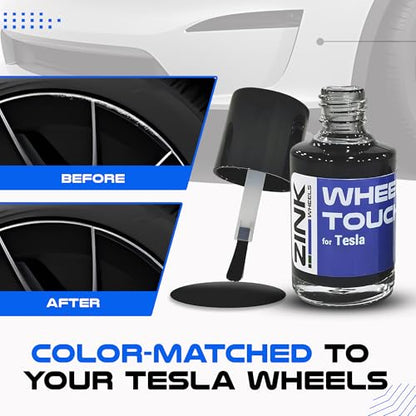 Premium Tesla Wheel Curb Rash Repair Kit for 19" Model S grey Magnetite wheels
