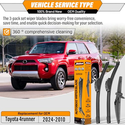 Windshield Wiper Blade Replacement for Toyota 4Runner 2010