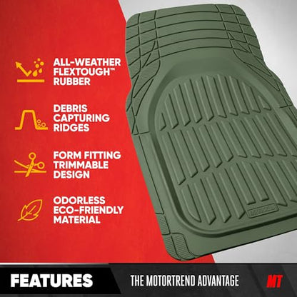FlexTough LITE Rubber Car Mats Full Set (3 Count)