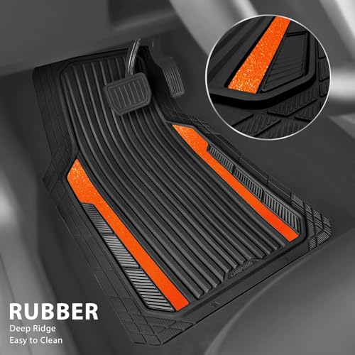 Heavy Duty Rubber Car Mats Metallic