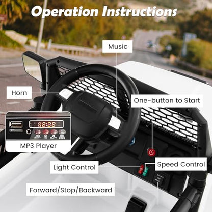 Ride on Car 12V Battery Powered Truck Vehicle with Remote Control