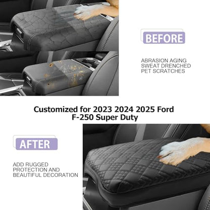 2025 2026 F 250 F 350 F 450 Super Duty Center Console Cover Compatible with 2023 2024 2025 2026 Ford F250 F350 F450 Super Duty Accessories F