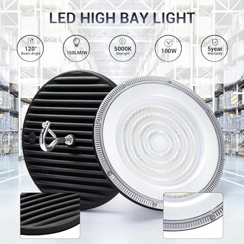 100W UFO Led High Bay Light (6 Count)