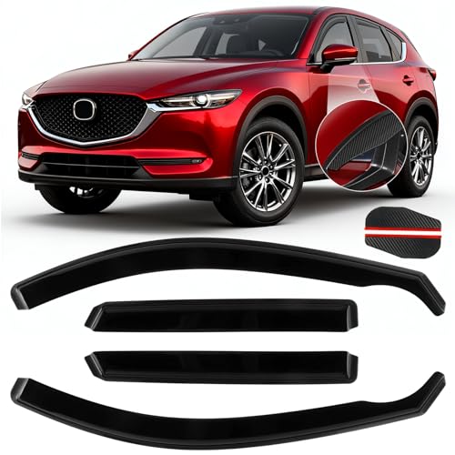 4pcs in Channel Window Rain Guards for Mazda CX (4 Count)