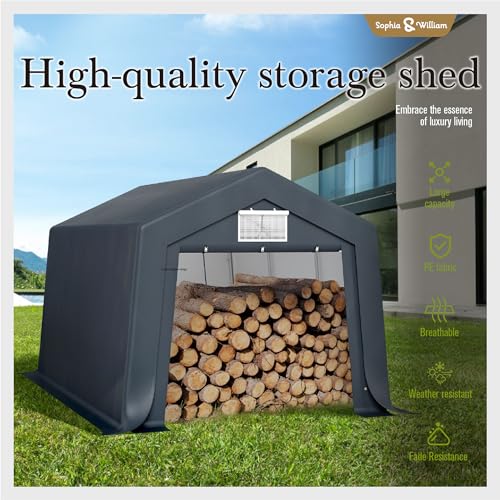 Carport Storage Shed 10x15 ft Portable