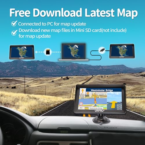7 inch GPS Navigator for Car Truck RV with Hood