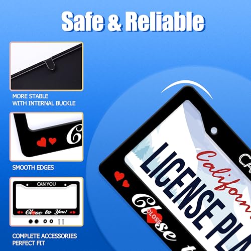 Can You Close to You License Plate Frame Stainless Steel Car Accessory
