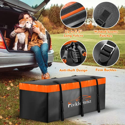 20 Cubic Hitch Mount Cargo Carrier Bag Waterproof Soft Car Tray