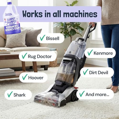 Carpet Cleaner Shampoo Solution for Machines (128 Fl Oz)