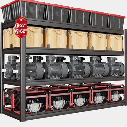 62" W Garage Shelving Heavy Duty