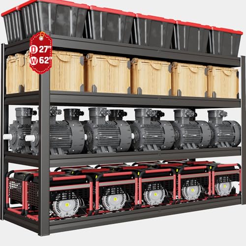 62" W Garage Shelving Heavy Duty