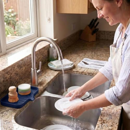 Silicone Soap Dish with Drain Spout