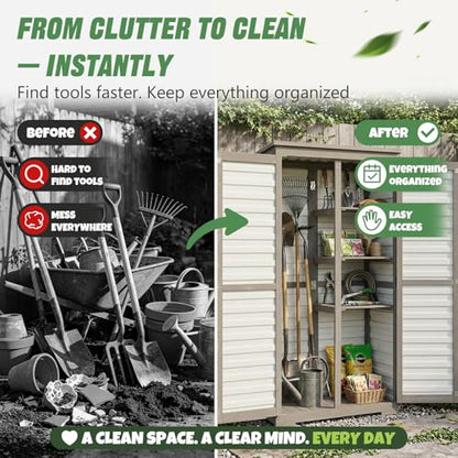 Outdoor Storage Cabinet Store More in Less Space