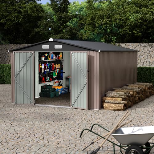 10x14 FT Metal Storage Sheds Outdoor