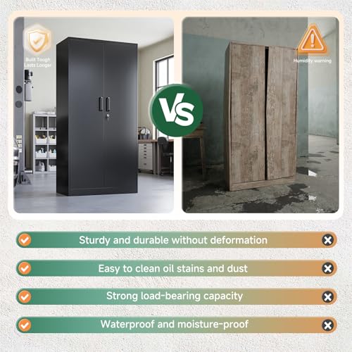 Metal Storage Cabinets with Lock Doors