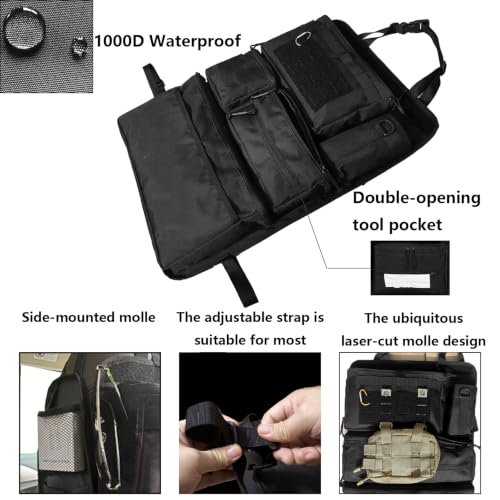 2 Set Tactical Seat Back Organizer