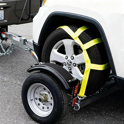 Tow Dolly Basket Straps with Swivel J Hook 2 Pack Fit 13" (2 Count)