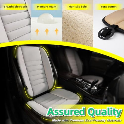 Car Seat Cushion with Back Support Pillow (2 Count)