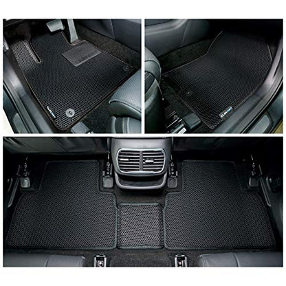 All Weather Car Floor Mats Compatible with Hyundai Santa Fe 2019