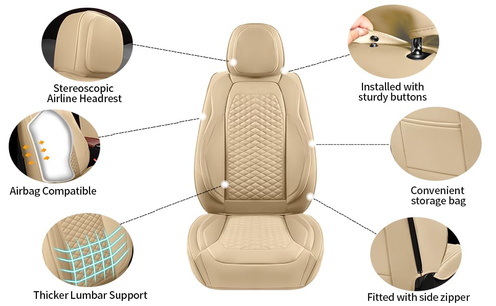 Car Seat Covers Full Set (2 Count)