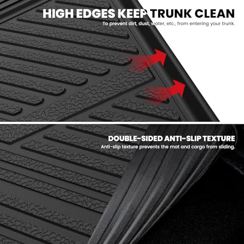 Trunk Mat with Backrest Mat for Chevrolet Chevy Traverse 2024