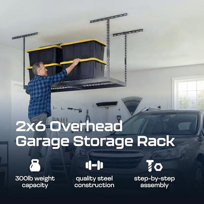 MonsterRax 2x6 Overhead Garage Storage Rack