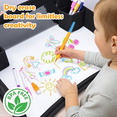 Kids Lap Desk Tray for Road Trip Activities