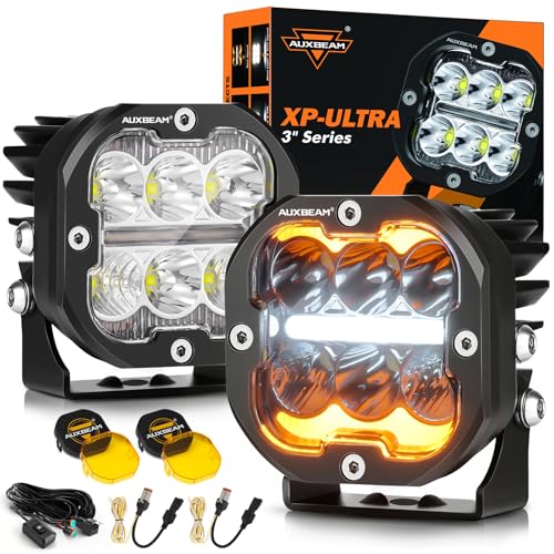 XP Ultra Series 3 Inch LED Pod Offroad Light with DRL & Turn Signal (2 Count)