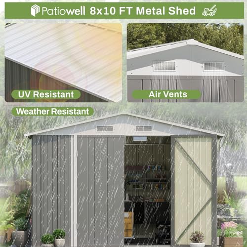 8x10 FT Outdoor Storage Shed