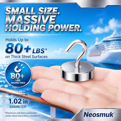 Magnetic Hooks Steel Tube Design for Cruise (10 Count)