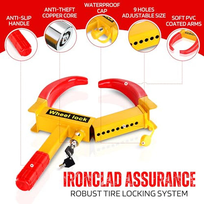 Anti Theft Wheel Lock Clamp (2 Count)