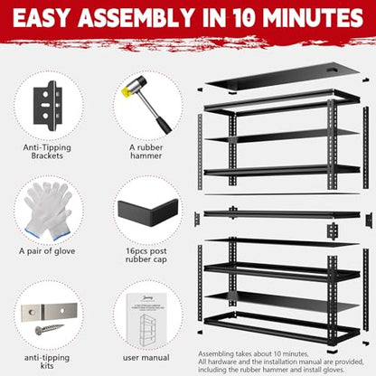 5 Tier 3000 lbs Heavy Duty Garage Shelving