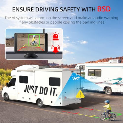 Magnetic Solar Wireless Backup Camera
