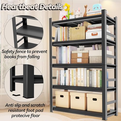 Book Shelf Metal Bookshelves (5 Count)