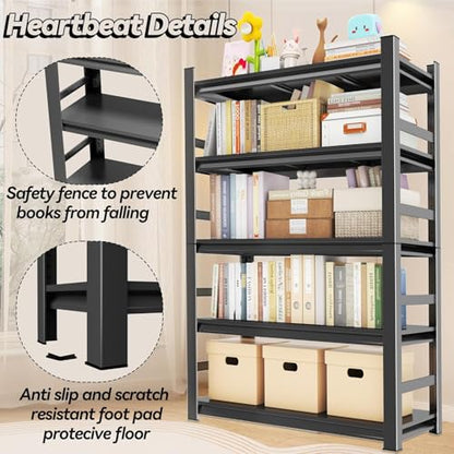 Book Shelf Metal Bookshelves (5 Count)